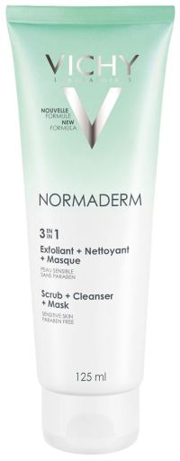 Normaderm 3 en 1 Gommage + Nettoyant + Masque 125 ml