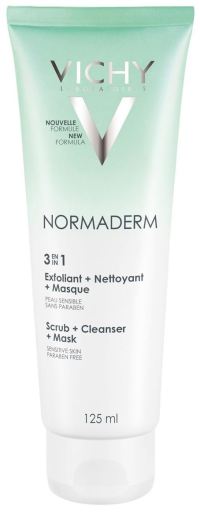 Normaderm 3 en 1 Exfoliant + Nettoyant + Masque 125 ml