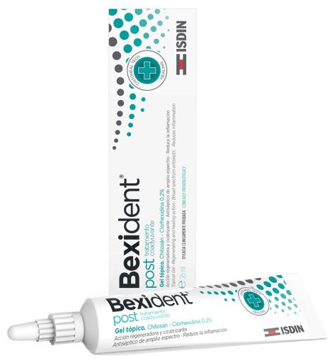 Gel adjuvant topique post-traitement Bexident 25 ml