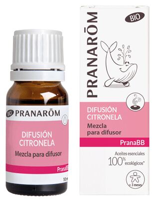 Mélange pour diffusion à la citronnelle biologique PranaBB 10 ml