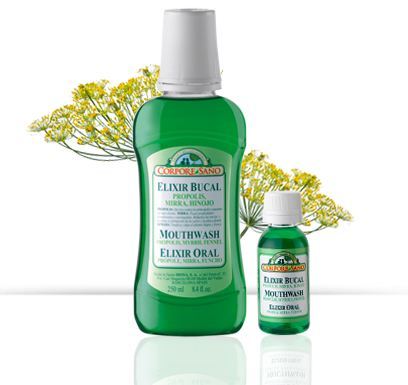 Élixir oral à la myrrhe, à la propolis et au fenouil