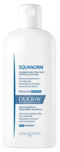 Shampoing antipelliculaire Squanorm pour peaux grasses 200 ml