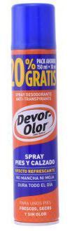 Devor Olor Pieds d&eacute;odorants et chaussures Pro 20%