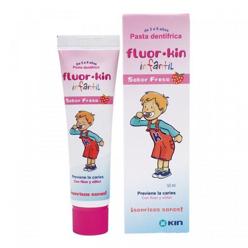 Kin Fluor Pâte à la fraise pour nourrissons 50 ml
