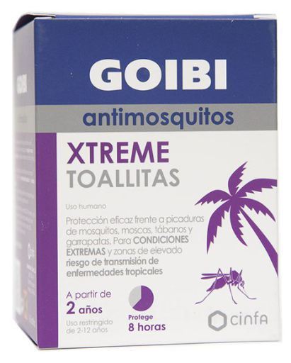 Lingettes anti-moustiques Xtreme 16 unités