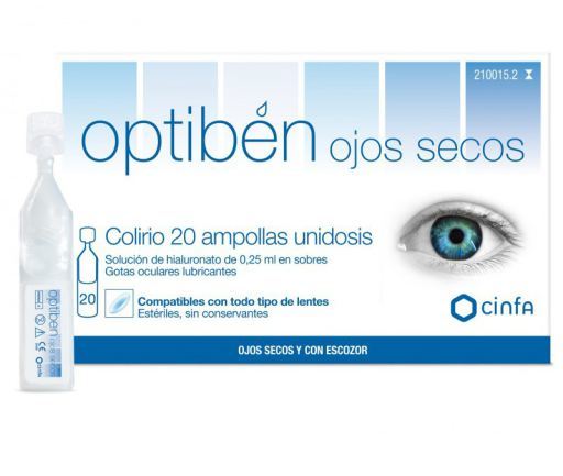 Cinfa Optiben Gts Ocular 20 ampoules unidoses