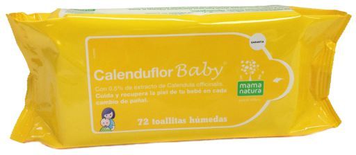 Lingettes humides pour bébé Calenduflor 72 unités