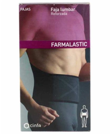 Cinfa Ceinture Lombaire Renforc&eacute;e Pharma Noir T/1 70-90