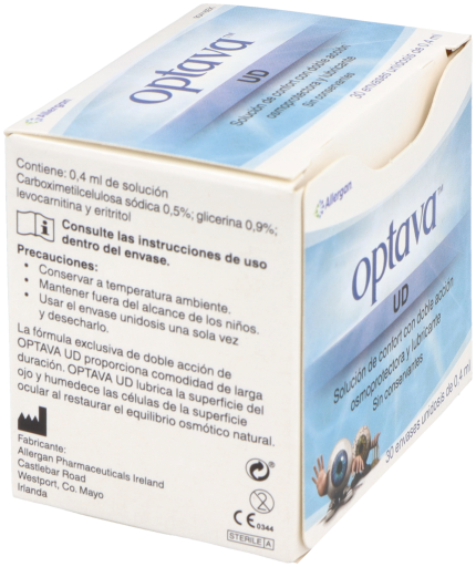 Unité Optava 30 doses unidoses 0,4 ml
