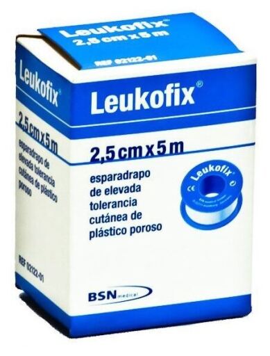 Ruban adhésif Leukofix Plast Poro 5 m x 2,5 cm