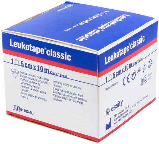 Pansement non élastique Leukotape Adh 5 cm x 10 m