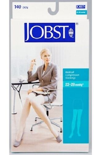 Bas longs Jobst 140 noirs en dentelle, taille 4