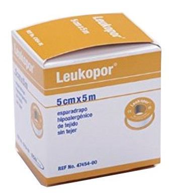 Ruban adhésif Leukopor 5 cm x 5 m