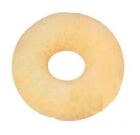 Coussin rond en cuir naturel avec trou