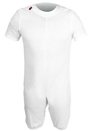 Pyjama anti-couches désinfecté, tout court, blanc, taille S