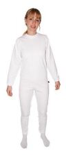Pyjama anti-couches désinfecté à manches longues et courtes, blanc, taille L