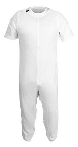 Pyjama anti-couches désinfecté à manches longues et courtes, blanc, taille L