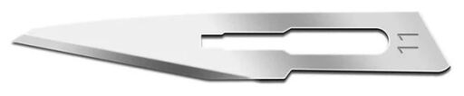 Fleming Lames de scalpel jetables n 11, 100 unit&eacute;s