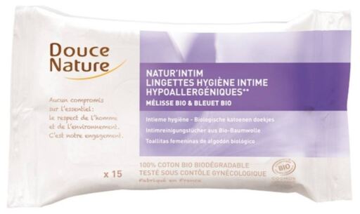 Douce Nature Lingettes f&eacute;minines