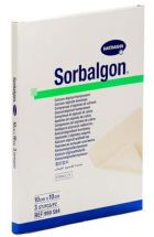 Pansement Sorbalgon 10 x 10 cm 3 unités