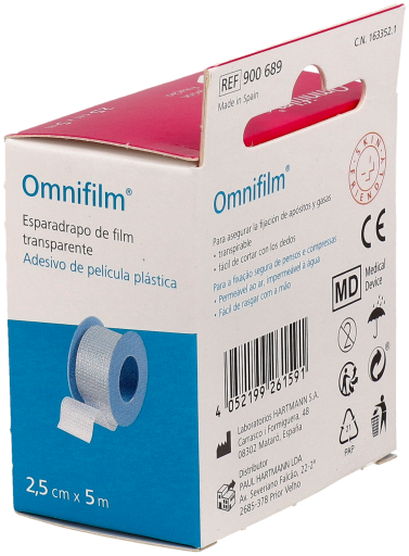 Ruban adhésif plastique Omnifilm 2,5 cm x 5 m