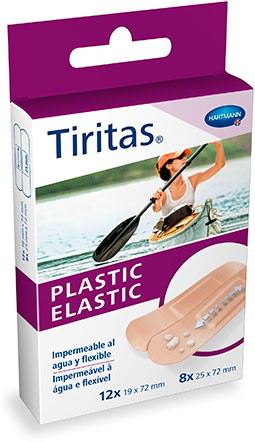 Bandages élastiques en plastique 2 tailles 20 unités