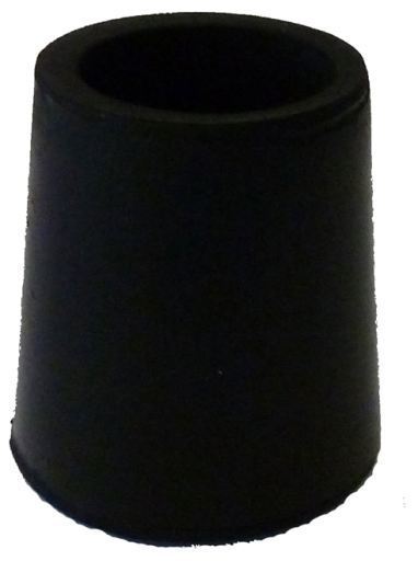 Ayudas dinamicas Embout de couleur noire 16 mm pour cannes en bois