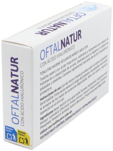 Oftalnatur 15 lingettes pour les yeux