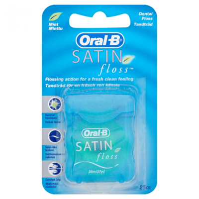 Satin Floss Mint Dental Floss 25 m