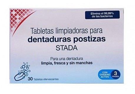 Comprimés de nettoyage dentaire artificiels 30 unités