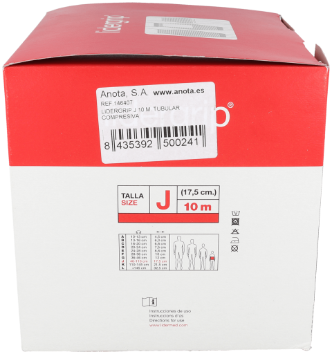 Lidergrip Compression tubulaire 10 mètres