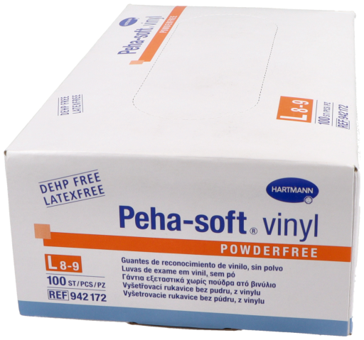 Gants en vinyle Peha-Soft, 100 unités