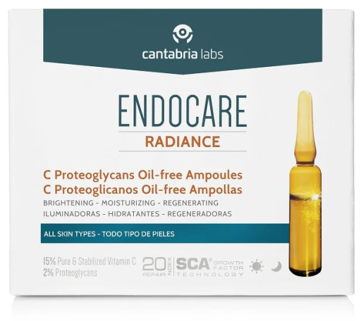 Endocare Radiance C-Prot&eacute;glycanes sans huile 30 ampoules