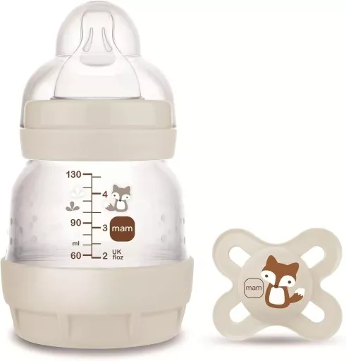 MAM Biberon anti-colique Easy Start 0 mois 130 ml + t&eacute;tine