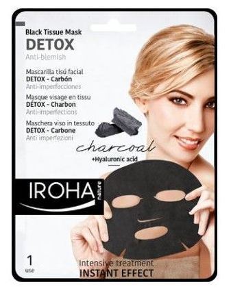 Iroha Nature Masque facial en tissu d&eacute;toxifiant 1 unit&eacute;