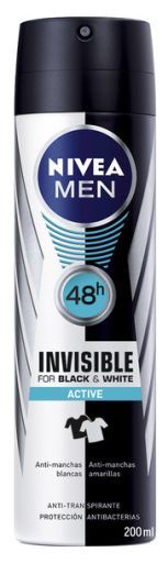 Men Invisible For Black And White Déodorant Actif 200 ml