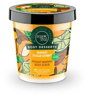 Gommage Corps R&eacute;novateur Sorbet Sucre Mangue 450 ml