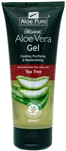 Aloe Pura Gel d'Aloe Vera &agrave; l'huile d'arbre &agrave; th&eacute; 200 ml