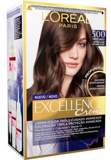 L'Or&eacute;al Paris Excellente Brune # 500 Vraie Teinte Marron Clair