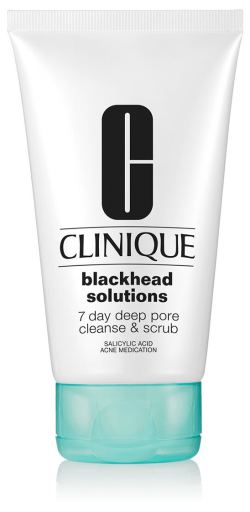 Clinique Blackhead Solutions nettoyant et exfoliant pour les pores 7 jours 125 ml