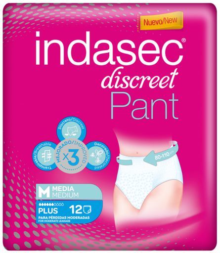 Culottes Discreet Pants Plus 12 pièces