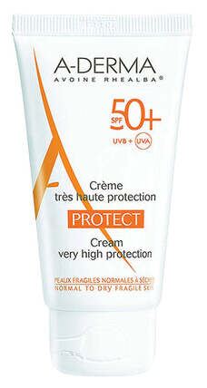 Crème solaire Protect pour peaux fragiles et sèches SPF 50+ 40 ml