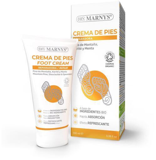 Marnys Cr&egrave;me R&eacute;paratrice pour les Pieds 100 ml