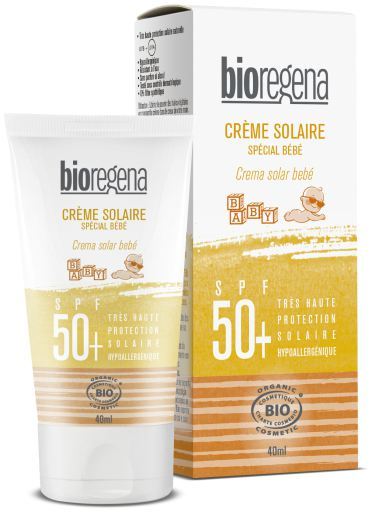 Bioregena Cr&egrave;me solaire sp&eacute;ciale pour b&eacute;b&eacute;s SPF 50+ 40 ml