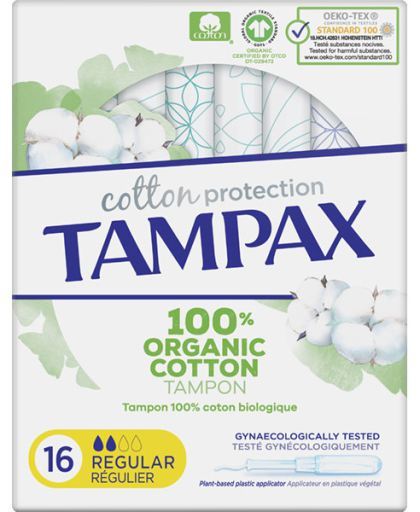 Tampons bio Cotton Protection Regular, 16 unités