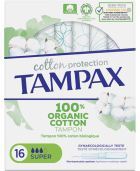 Tampons Super Bio Coton Protection, 16 unités
