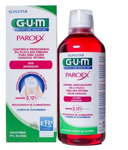 Bain de bouche à usage intensif Paroex 500 ml