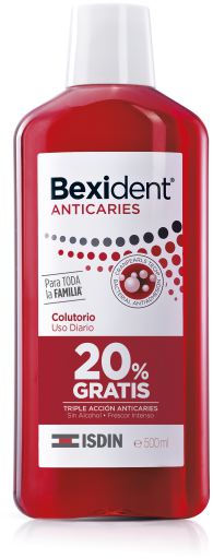 Pack Bexident Anticaries Bain de Bouche 500 ml + 1 pièce