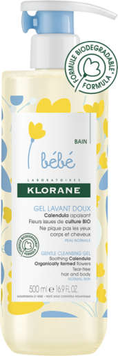 Gel Lavant Doux Apaisant au Calendula pour Bébé 500 ml
