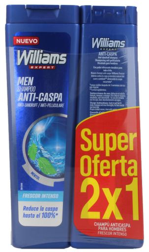Shampoing antipelliculaire au menthol frais 2 pièces